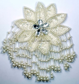 4014 Sequin Applique Flower