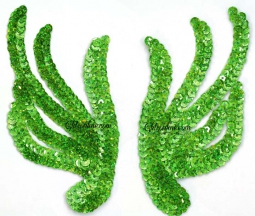 4030 Sequin Applique Flame Wings