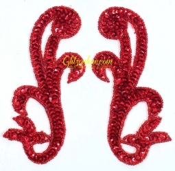 4054 Sequin Applique Pair