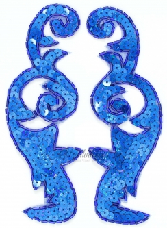 4072 Sequin Applique Pair