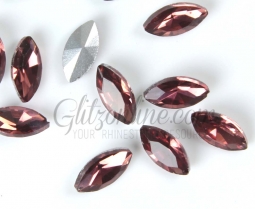 413 Glitzstone Wine Red Pointed Back Navette Rhinestones