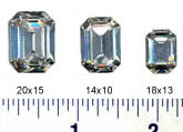 4610 Swarovski Crystal & AB Rectangle Cushion Back Rhinestones