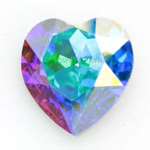 4827 Swarovski Crystal Effect Colors 28mm Heart Cushion Back Rhinestones