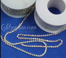 10ss Austrian Crystal Rhinestone Cup Chain