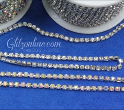 12ss Austrian Crystal Rhinestone Cup Chain