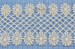 6011 Unbeaded Lace 3" Applique Trim