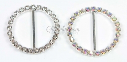 7001 -1" Swarovski Crystal or AB Rhinestone Buckle