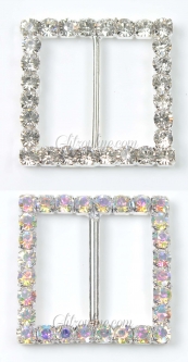 7022 Crystal Square Rhinestone Belt Buckle