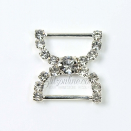 7070  7/8" Crystal Rhinestone Belt Connector