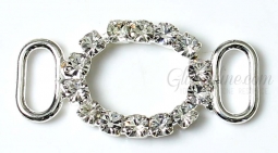 7076 Crystal Rhinestone Belt Connector