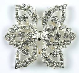 7115 Crystal Rhinestone Frog Buckle