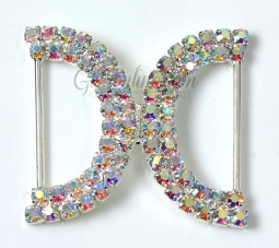 7119 Crystal AB Rhinestone Buckle