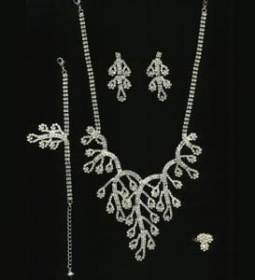 7512 Crystal Rhinestone Jewelry Set