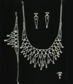 7513 Crystal Rhinestone Jewelry Set