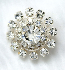 7222 Crystal Rhinestone Button