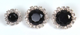 7229-30-31Jet Black Rhinestone Button