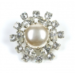 7232 Rhinestone Pearl Button