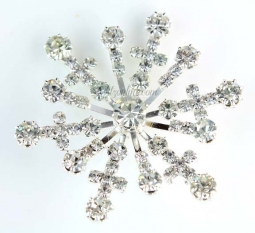 7292 Austrian Crystal Rhinestone Snowflake Pendant