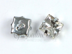 7296 Austrian Crystal Square Rhinestone Button or Ornament