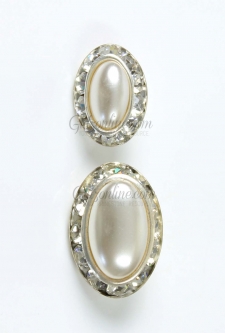 7315 Austrian Crystal Rhinestone Pearl Button