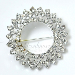 7348 Crystal Rhinestone Pin