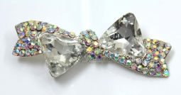 7355 Crystal AB Bow Rhinestone Pin