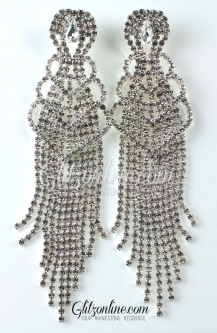 7400 5" Crystal Rhinestone Earrings