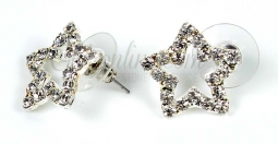 7402 1/2" Crystal Rhinestone Star Earrings