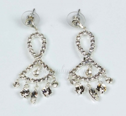 7406 Crystal Rhinestone 1/2" Earrings