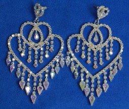 7423 Rhinestone Earrings Crystal AB