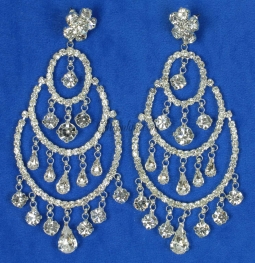 7447 Crystal Rhinestone Chandelier Earrings