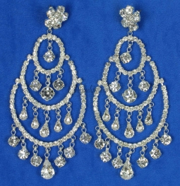 7447 Crystal Rhinestone Chandelier Earrings