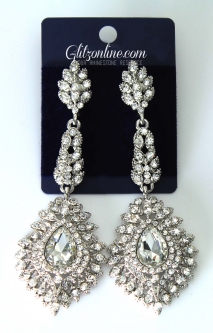 7454 Crystal Rhinestone Earrings