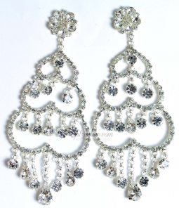 7455 Crystal Rhinestone Chandelier Earrings