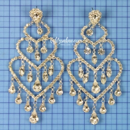 7456 Crystal Rhinestone Chandelier Earrings