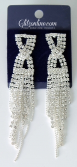 7458 Crystal Rhinestone Earrings