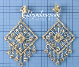 7459 Crystal Rhinestone Chandelier Earrings