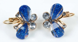 7469 Butterfly Crystal Rhinestone Earrings