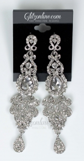 7492 Crystal Rhinestone Earrings