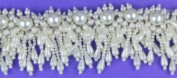 7524 2" Pearl Beaded Fringe Trim