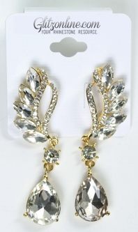 7498 Crystal Rhinestone Earrings