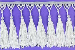 7520 Black Nylon Tassle Fringe