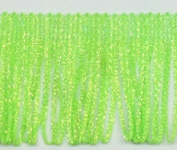 7543 Metallic Neon Green Chainette Fringe