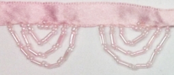 7547 Pink Beaded Trim