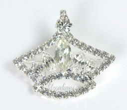 7612 Crystal Rhinestone Crown Pin
