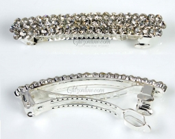 7659 Crystal Rhinestone Flower Hair Barrette