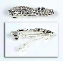 7663 Crystal Rhinestone Hair Barrette