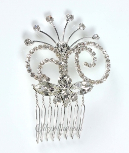 7668 Crystal Rhinestone Hair Comb