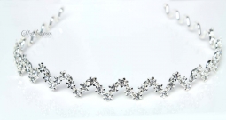 7671 Crystal Rhinestone Flower Headband