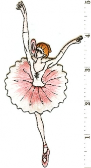 8101B Iron On Ballerina Applique